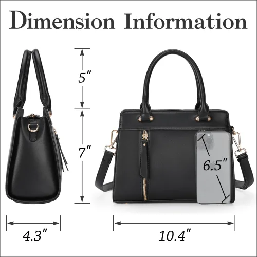 Miniatura 3 de Purses and Handbags for Women Trendy Satchel Tote Shoulder Bags with Top Handle