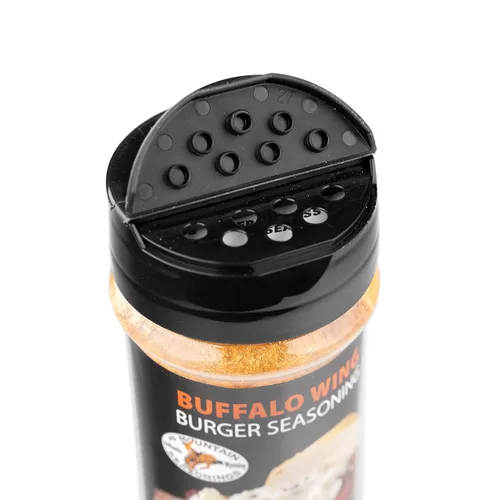 Miniatura 5 de Hi Mountain Condimento gourmet para hamburguesas Mezcla de alas de búfalo Bondad picante, picante y salada con un toque de ajo Condimento