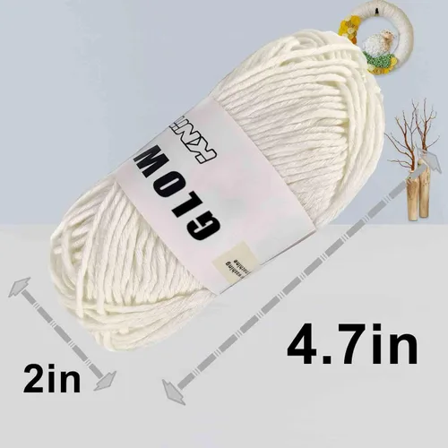Miniatura 8 de 4 piezas de hilo que brillan en la oscuridad, suministros de costura, (55yd 164.0 ft) para ganchillo para manualidades, manualidades y costura
