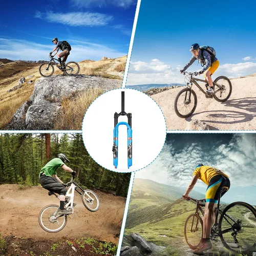 Miniatura 6 de MTB Air Suspension Fork，Fit for 26/27.5/29 inch Mountain Bike, 120mm Travel, Rebound Adjust, QR 9mm, Manual/Remote Lockout, XC/AM Mountain Bike