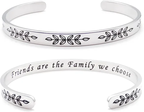 Miniatura 305 de Pulseras inspiradoras para mujer, joyería de acero inoxidable, con refranes, pulsera motivacional con mensaje oculto, pulseras grabadas para mejor