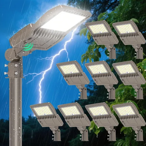 Miniatura 11 de Luz LED de Poste para Estacionamiento de 480V 320W con Montaje de Ajuste Deslizante, Luces LED Tipo Caja UL DLC Certificadas 44800LM 5000K Luces
