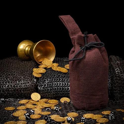 Miniatura 5 de Mythrojan Riñonera con cordón para renacimiento, accesorios para disfraz, bolsa de joyería