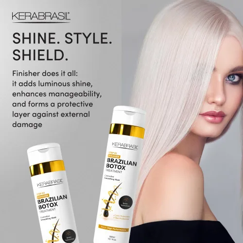 Miniatura 5 de Brazilian Botox Keratin STEP 03 - Reparación profunda y fortalecimiento para cabello dañado, encrespado, tratado químicamente Cerraduras suaves