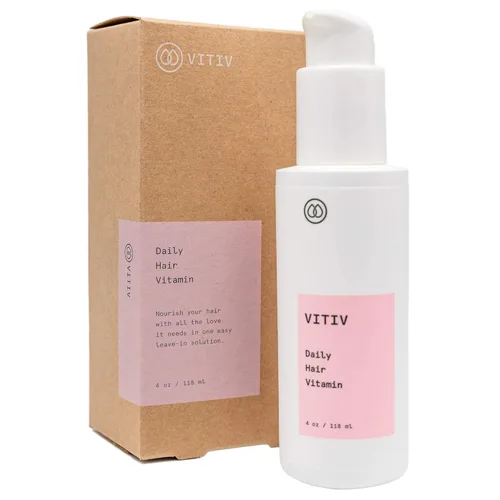 Miniatura 2 de VITIV Acondicionador sin enjuague de 4 onzas, vitaminas nutritivas para tu cabello y cuero cabelludo, todo natural, sin silicona, vegano, hecho