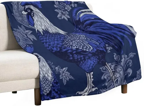 Miniatura 28 de Manta de franela de forro polar con dije de país, gallo, de 60 x 80 pulgadas, para sofá, cama, oficina, regalo para San Valentín, madre, padre