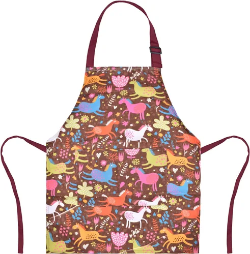 Miniatura 13 de Delantal de Dinosaurio para Niños Varones con Bolsillo, Delantales de Unicornio para Niñas para Cocinar, Pintar, Delantal de Cocina para Niños de 3