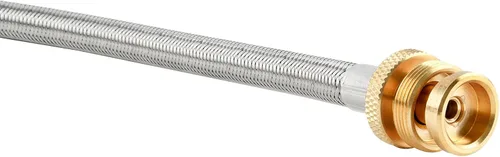 Miniatura 6 de Manguera adaptadora de propano de 5 pies con calibre – conversión de propano de 1 a 20 libras para tanque LP tipo 1/QCC1, aparato portátil a granel