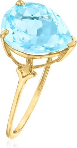 Miniatura 3 de Ross-Simons Anillo de topacio azul cielo de 4.90 quilates en oro amarillo de 14 quilates, Gema, Topacio