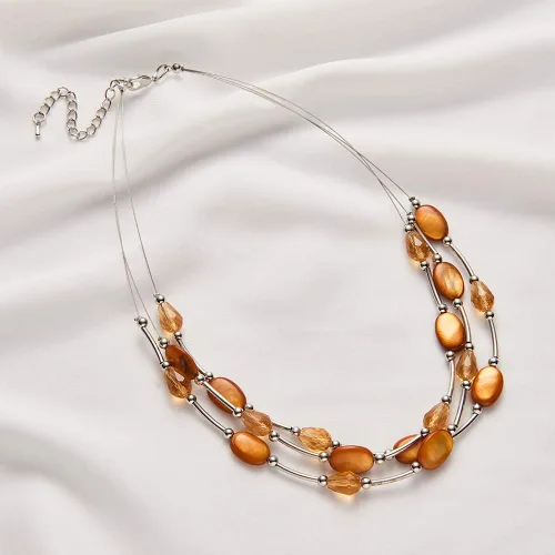 Miniatura 5 de Collar a capas con cristal para mujer, gargantilla con cadena de plata gruesa, regalo de cumpleaños para mujer