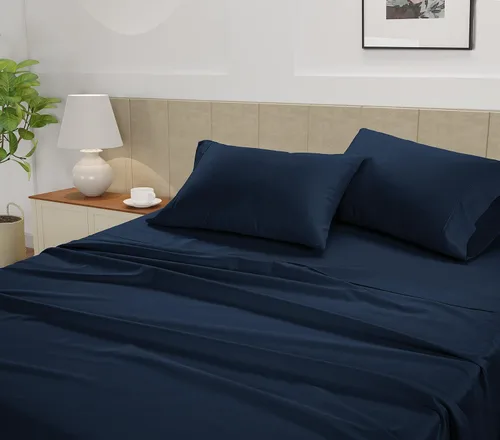 Miniatura 66 de Lane Linen Juego de 2 fundas de almohada 100 % de algodón, tamaño estándar, se adapta a almohadas estándar y Queen, fundas de almohada lujosas