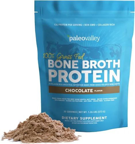 Miniatura 4 de Paleovalley Polvo de proteína de caldo de hueso de res 100% alimentado con pasto, rico en péptidos de colágeno para el cabello, la piel, la salud