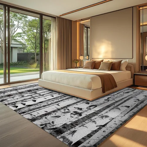 Miniatura 6 de Rugs - Alfombra mullida para sala de estar, 23.6 x 35.4 in, con textura de tronco de abedul, para dormitorio, lavable a máquina, alfombra gruesa