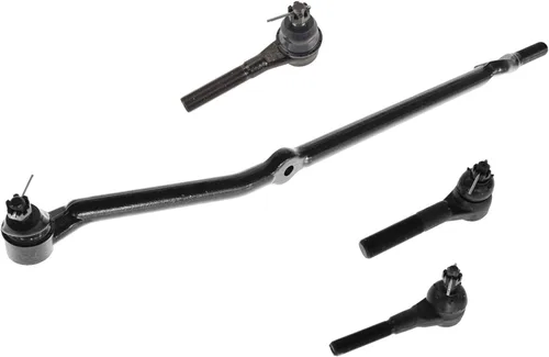 TRQ Juego de barras de acoplamiento delanteras interiores y exteriores de 4 piezas compatible con Jeep Cherokee 1991-2001 y Comanche 91-92