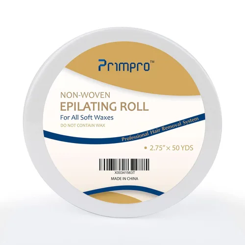 Rollo de tira de cera no tejida para depilación corporal y facial, paquete de 2.75 pulgadas x 50 yardas, rollo de depilación de calidad de salón