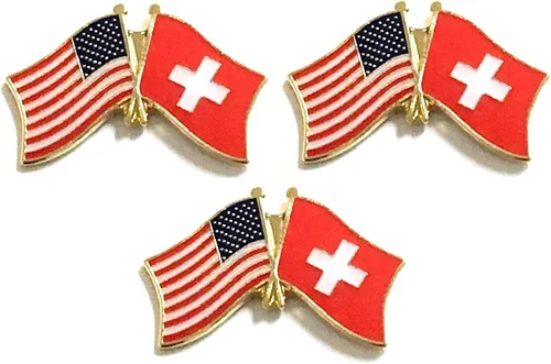 Miniatura 57 de 3 Pines de solapa con banderas de Estados Unidos y países internacionales, paquete de 3 pines dobles con diseño de banderas de Estados Unidos