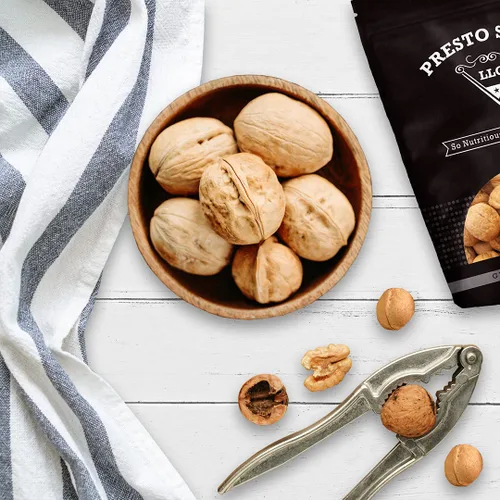 Miniatura 4 de Presto Sales Nueces "Current New Crop" In Shell Huge Hartley Choice Nut, cultivadas en California, empaquetadas en una bolsa resellable de 3 libras