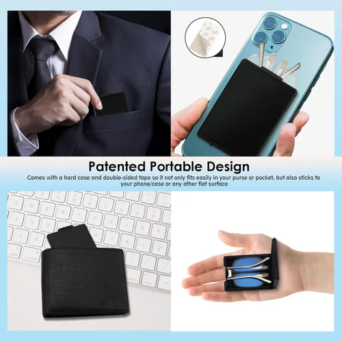 Miniatura 6 de SKYOAK - Anteojos plegables evolutivos para lectura para hombres y mujeres, con bloqueo de luz azul, anti UV, antifatiga ocular, plegables