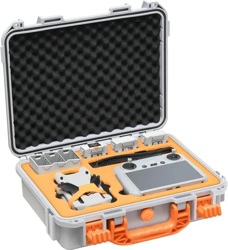 Miniatura 7 de Estuche rígido para DJI Mini 4 Pro: IP67 Fundas de transporte impermeables para Mini 4/3 Pro/3 Drone Fly More Combo RC 2/RC Smart Controller Caja