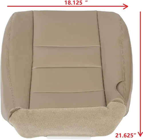 Miniatura 2 de HECASA LH - Funda de asiento inferior del conductor compatible con Ford F250 F350 Super Duty Lariat XLT 2002-2007, piel sintética para el lado