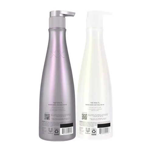 Miniatura 2 de Nexxus Champú y acondicionador Therappe & Humectress 2 unidades para el cuidado del cabello seco con mezcla de proteínas para 24 horas de humedad