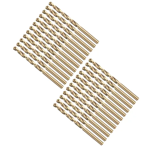 Miniatura 28 de Broca, diámetro de corte de 7/16 pulgadas (0.437 in), 4241 brocas HSS negro y dorado, ángulo de corte de 118° versátil