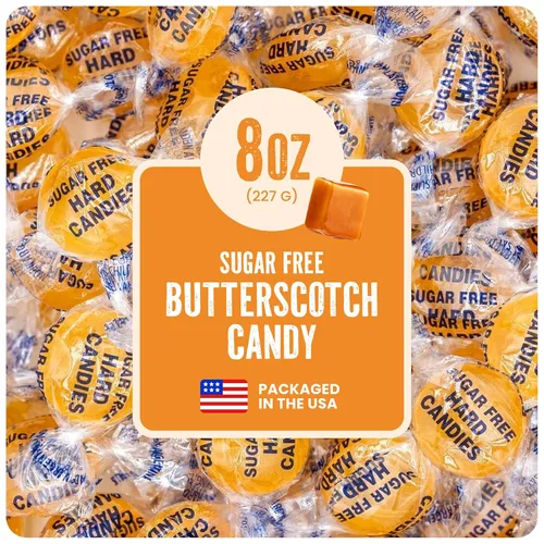 Miniatura 23 de Cambie Caramelos duros sin azúcar, 1 libra de caramelo sin azúcar envueltos individualmente, canela