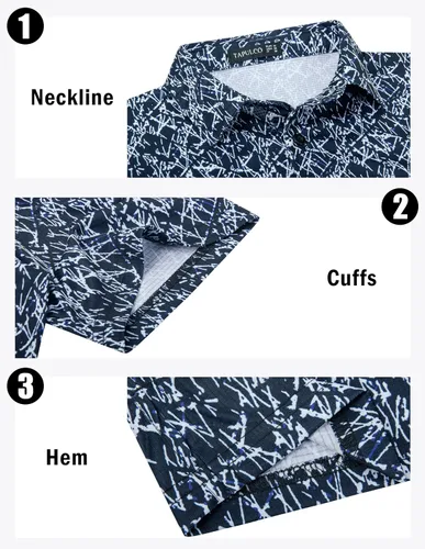 Miniatura 67 de TAPULCO Camisetas tipo polo de secado rápido para hombre, diseño de camuflaje, atléticas, ligeras, transpirables, casuales, para golf
