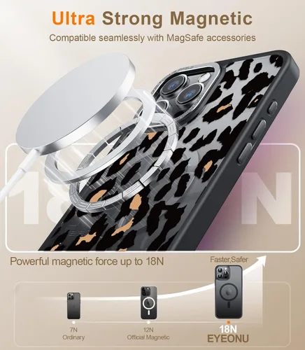 Miniatura 24 de Goodon para iPhone 15 Pro Max con protector de pantalla de privacidad, compatible con Magsafe, funda translúcida mate a prueba de golpes - Linda