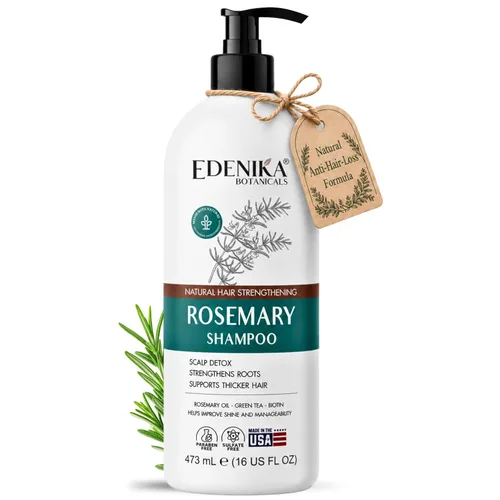 Miniatura 8 de Edenika Botanicals Tratamiento de Acondicionador con Aceite de Romero y Biotina para Cabello Delgado, Anti-Caída, Desenredante, Nutritivo