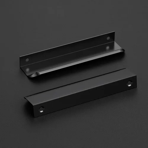 Miniatura 2 de Ravinte Hardware Paquete de 6 Manijas Doradas para Gabinete, Tiradores de Borde de Dedo de 3 Pulgadas (76mm), Centro de Orificio de 2 Pulgadas