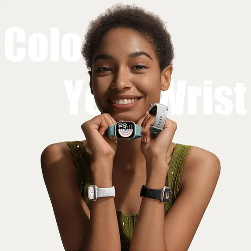 Miniatura 5 de DaQin Paquete de 4 correas florales grabadas compatibles con Apple Watch para mujeres de 40mm 41mm 42mm 44mm 45mm 46mm 38mm 49mm, correa de silicona