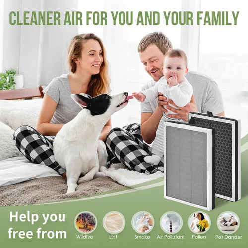 Miniatura 6 de JF 260 - Filtro de repuesto compatible con Jafanda Air Puri-fier Filter JF260, filtración de 3 etapas con H13 HEPA y carbón activado, apto