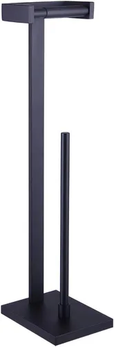 GERZWY Baño libre titular de papel higiénico titular de papel higiénico para baño SUS 304 acero inoxidable, negro mate DZY005-BK