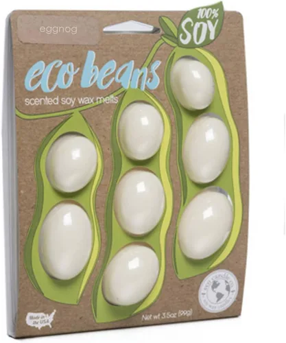 Miniatura 22 de Eco Candle Co. Eco Beans Wax Melts - Paquete de 2 unidades, ámbar vintage, 3.5 onzas, aromas de resina de madera, nuez moscada, canela y vainilla