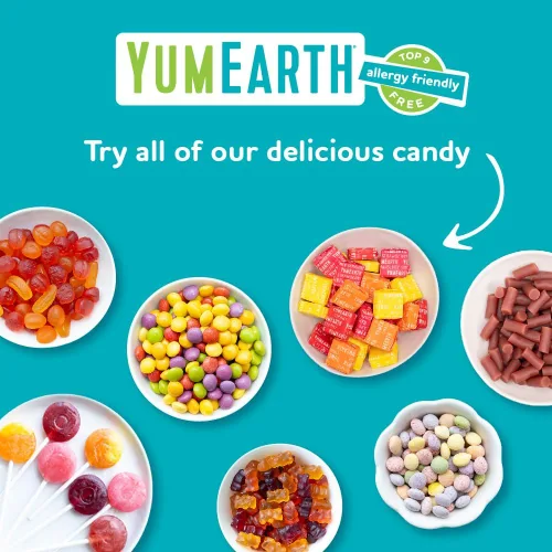 Miniatura 6 de YumEarth Gotas de frutas orgánicas, caramelos duros naturales con sabor variado, dulces de frutas para niños, aptos para alérgicos, sin OMG, sin