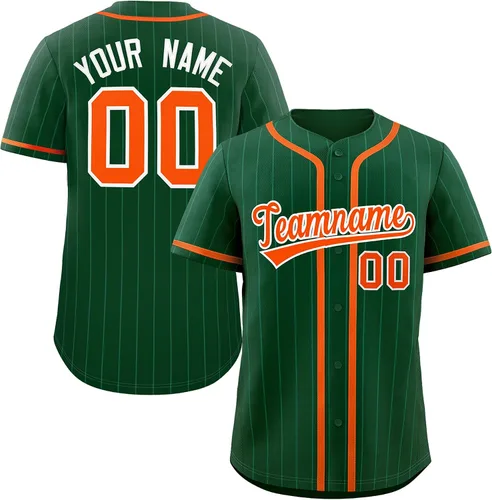 Miniatura 27 de Camiseta de béisbol de rayas finas personalizada hipster hip hop, camisetas deportivas con nombre y número del equipo personalizado para hombres