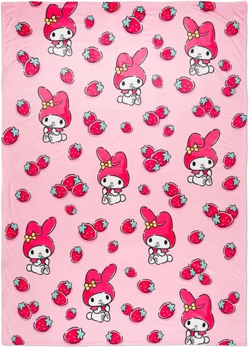 Miniatura 16 de Coleccionables Hello Kitty & Friends Ropa de cama Manta súper suave y acogedora, 62 in x 90 in, (Producto oficialmente licenciado) de Franco Hello