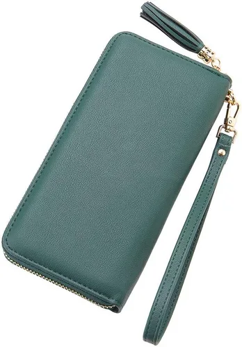 Miniatura 2 de Cyanb, carteras para mujeres, doblada, para muñeca, damas bolso largo con correa.