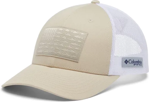 Miniatura 1025 de Columbia - Gorra de malla con bandera con árboles unisex para adultos, corona alta