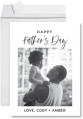 Miniatura 25 de Andaz Press Tarjeta divertida jumbo para el día del padre de 8.5 x 11 pulgadas con sobre, variedad de bromas de papá, regalo del día del padre