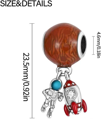Miniatura 209 de KUNSIR Los abalorios se adaptan a pulseras Pandora para mujer, plata de ley 925, cuentas colgantes de joyería para niñas, dijes de feliz cumpleaños