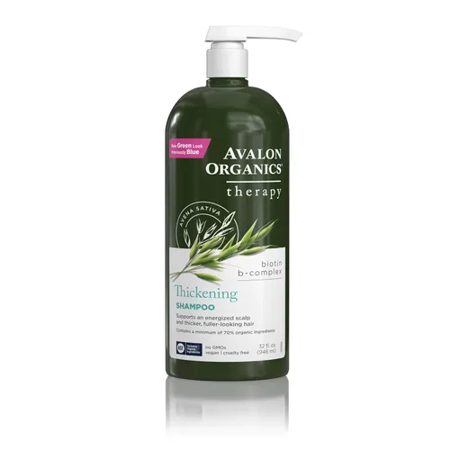 Miniatura 11 de Avalon Organics Champú terapéutico All Natural Biotin B-Complex, 11 onzas líquidas