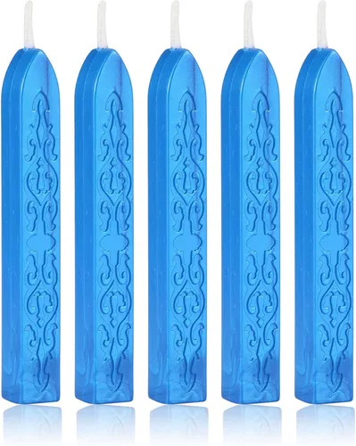 Miniatura 22 de Varillas de Cera para Sellar, Yoption 10 Piezas Varillas de Cera Multicolor con Mechas para Invitación de Boda Sobres de Regalo Tarjetas de Navidad