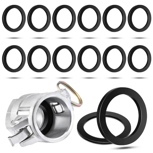 Outus 15 Piezas Junta de 2 Pulgadas Camlock para Acoplador Hembra Junta de Leva y Ranura Reemplazo de Sello de Manguera Junta de Leva de Caucho para