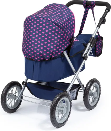 Miniatura 4 de Bayer Cochecito de muñeca de moda, mango ajustable, juguete de juego de simulación con bolsa de almacenamiento, 18 pulgadas