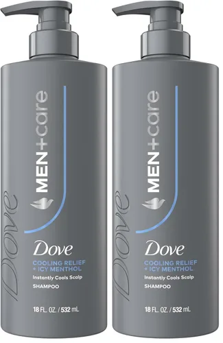 Miniatura 13 de Dove Men+Care Champú de 1 unidad de alivio refrescante para enfría instantáneamente el cuero cabelludo, con mentol helado, 18 onzas líquidas