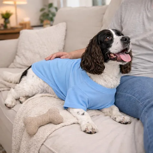 Miniatura 9 de Lovelonglong 2019 - Ropa para mascotas, Disfraces para Perro, Ropa Camisetas en blanco para Perros Grande Medianos Pequeños 100% Algodón 18