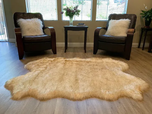 Miniatura 57 de LAMBZY Alfombra de pelo de oveja sintética, hipoalergénica, súper suave, sedosa para sala de estar, habitación de los niños, sofá