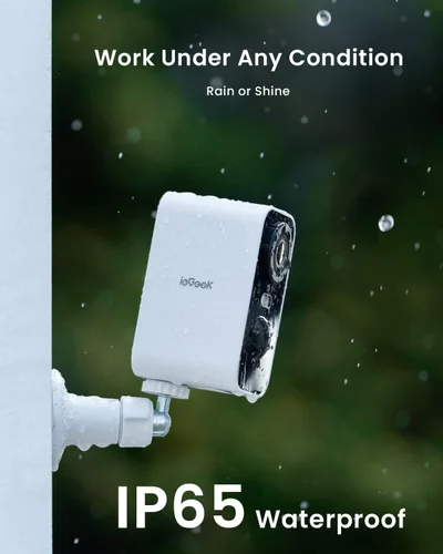 Miniatura 9 de ieGeek Cámaras de seguridad inalámbricas para exteriores, paquete de 2, cámara de vigilancia WiFi 2K para seguridad del hogar, cámaras de seguridad